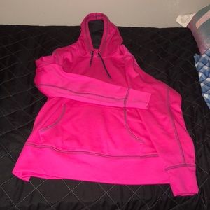 Neon pink hoodie